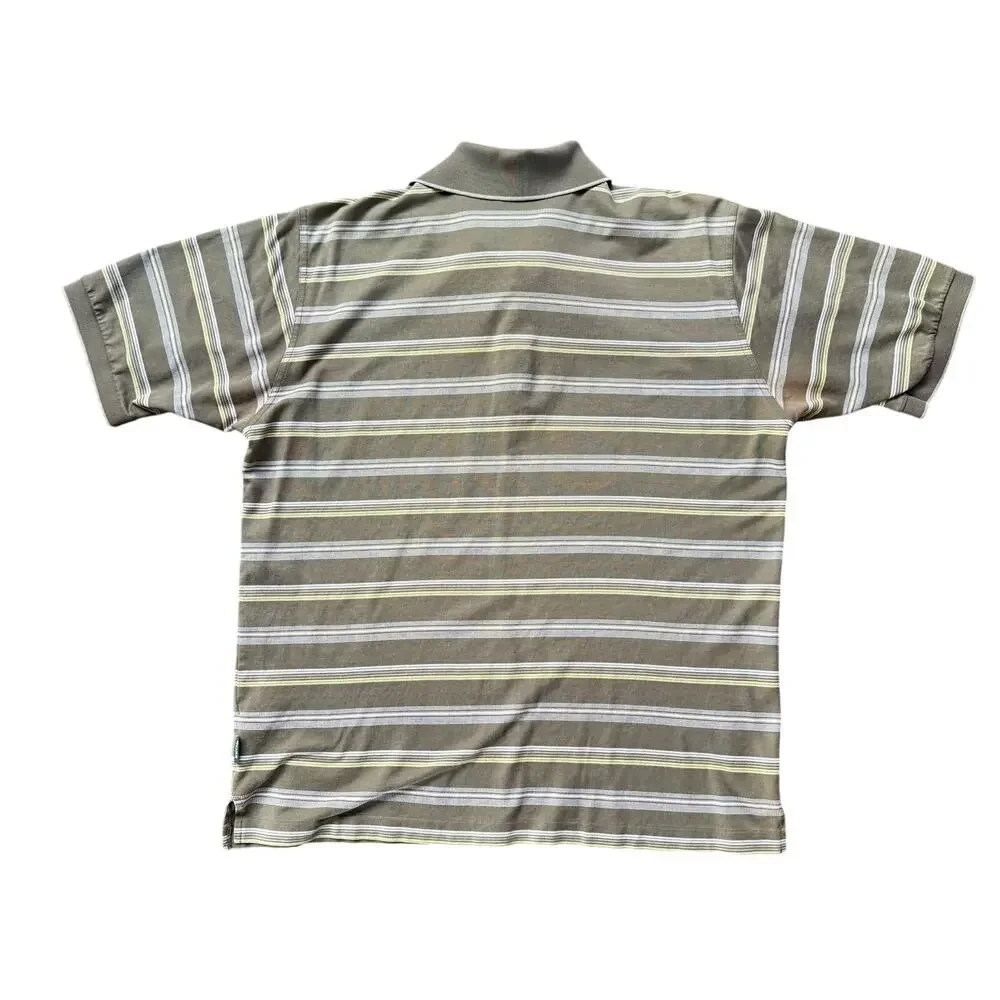 Boss Hugo Boss Golf Polo Shirt Striped Made in Italy 100% Cotton Men’s